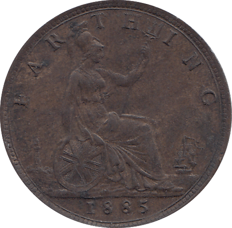 1885 FARTHING ( AUNC ) - FARTHING - Cambridgeshire Coins