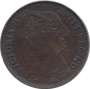 1885 FARTHING ( EF ) - Farthing - Cambridgeshire Coins