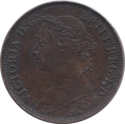 1885 FARTHING ( EF ) - Farthing - Cambridgeshire Coins