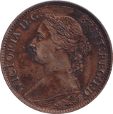 1885 FARTHING ( EF ) - FARTHING - Cambridgeshire Coins