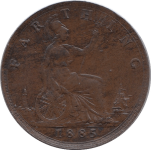 1885 FARTHING ( EF ) - Farthing - Cambridgeshire Coins
