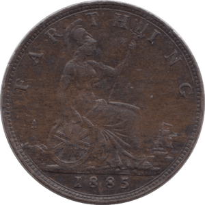 1885 FARTHING ( EF ) - Farthing - Cambridgeshire Coins