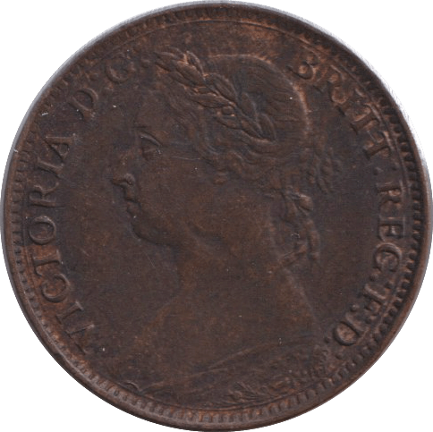 1885 FARTHING ( EF ) - FARTHING - Cambridgeshire Coins