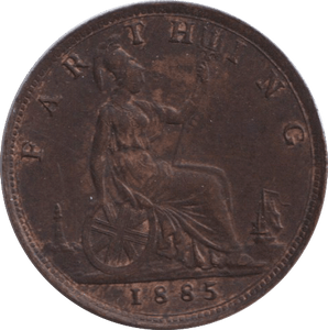 1885 FARTHING ( EF ) - FARTHING - Cambridgeshire Coins