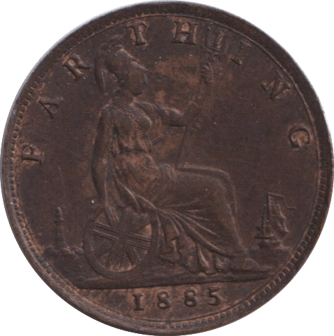 1885 FARTHING ( EF ) - FARTHING - Cambridgeshire Coins