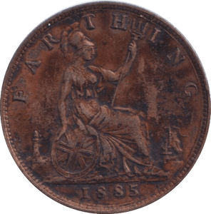 1885 FARTHING ( EF ) - FARTHING - Cambridgeshire Coins
