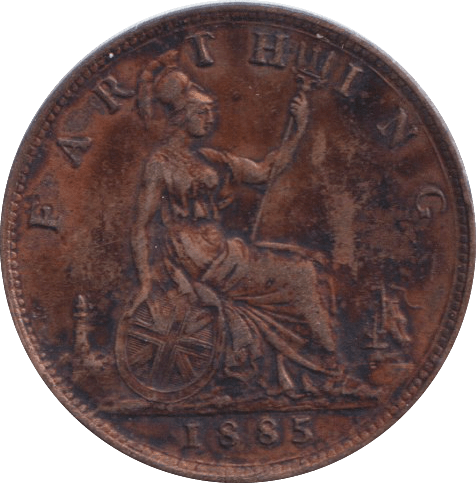 1885 FARTHING ( EF ) - FARTHING - Cambridgeshire Coins