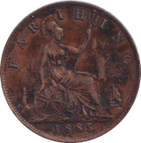 1885 FARTHING ( EF ) - FARTHING - Cambridgeshire Coins