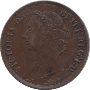 1885 FARTHING ( EF ) - Farthing - Cambridgeshire Coins