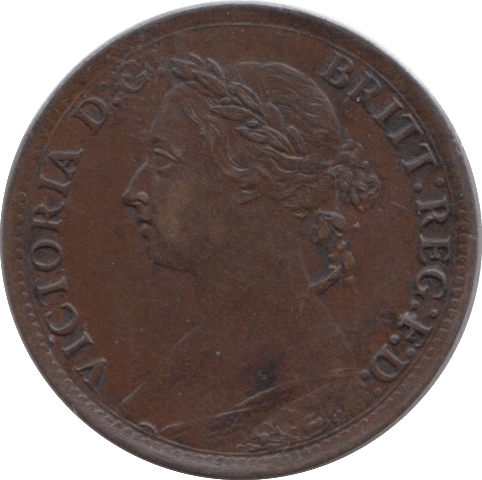 1885 FARTHING ( EF ) - Farthing - Cambridgeshire Coins