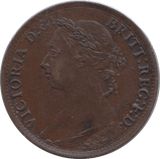 1885 FARTHING ( EF ) - Farthing - Cambridgeshire Coins