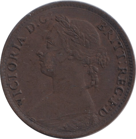 1885 FARTHING ( FINE ) - FARTHING - Cambridgeshire Coins