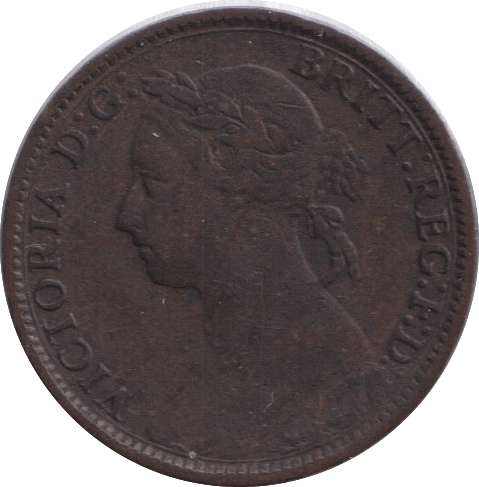 1885 FARTHING ( FINE ) - FARTHING - Cambridgeshire Coins