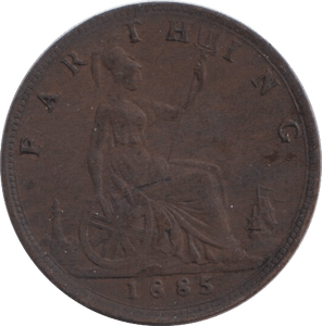 1885 FARTHING ( FINE ) - FARTHING - Cambridgeshire Coins