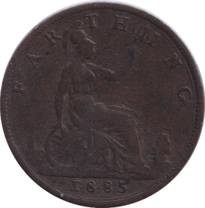1885 FARTHING ( FINE ) - FARTHING - Cambridgeshire Coins