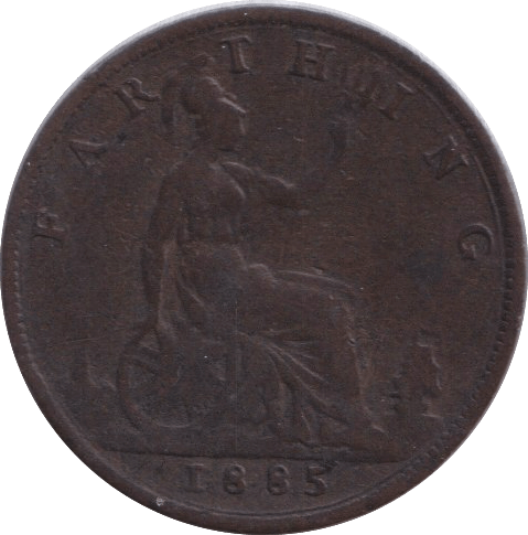 1885 FARTHING ( FINE ) - FARTHING - Cambridgeshire Coins