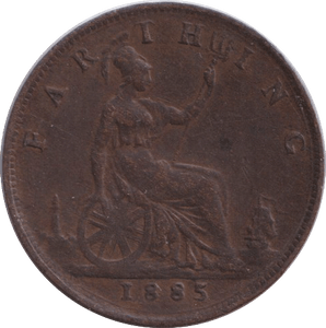 1885 FARTHING ( GF ) - FARTHING - Cambridgeshire Coins