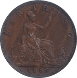 1885 FARTHING ( GVF ) - Farthing - Cambridgeshire Coins
