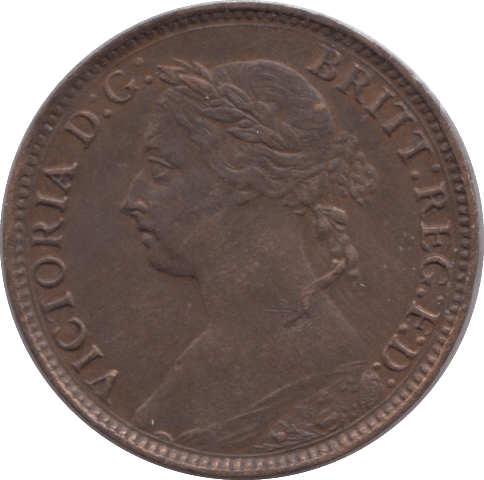 1885 FARTHING ( GVF ) - Farthing - Cambridgeshire Coins