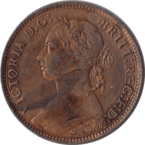 1885 FARTHING ( UNC ) - Farthing - Cambridgeshire Coins