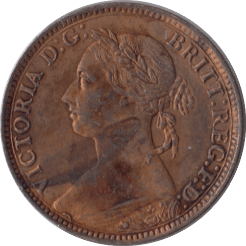 1885 FARTHING ( UNC ) - Farthing - Cambridgeshire Coins