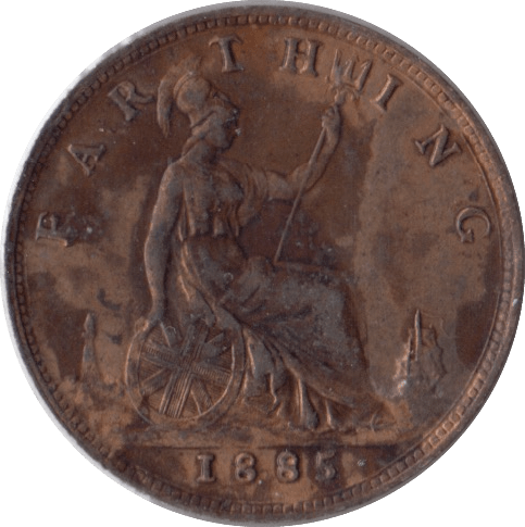 1885 FARTHING ( UNC ) - Farthing - Cambridgeshire Coins