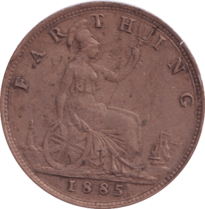 1885 FARTHING ( VF ) - Farthing - Cambridgeshire Coins