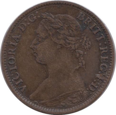 1885 FARTHING ( VF ) - Farthing - Cambridgeshire Coins