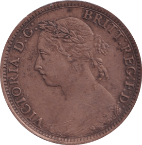 1885 FARTHING ( VF ) - Farthing - Cambridgeshire Coins