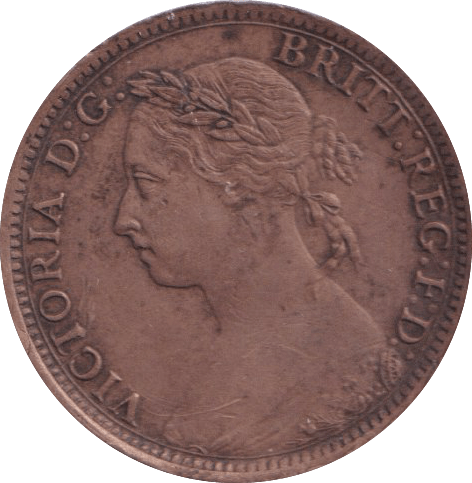 1885 FARTHING ( VF ) - Farthing - Cambridgeshire Coins