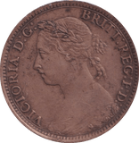 1885 FARTHING ( VF ) - Farthing - Cambridgeshire Coins