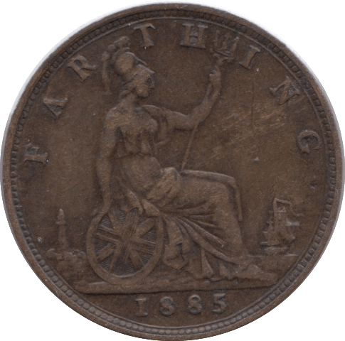 1885 FARTHING ( VF ) - Farthing - Cambridgeshire Coins