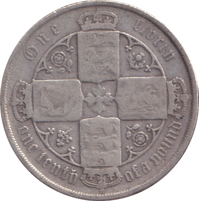 1885 FLORIN ( FINE ) - FLORIN - Cambridgeshire Coins