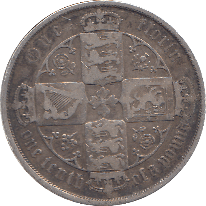 1885 FLORIN ( FINE ) - FLORIN - Cambridgeshire Coins
