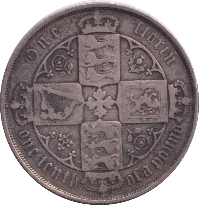 1885 FLORIN ( FINE ) - FLORIN - Cambridgeshire Coins