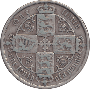 1885 FLORIN ( FINE ) - FLORIN - Cambridgeshire Coins