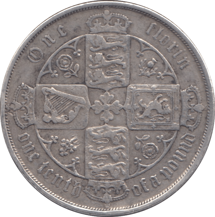 1885 FLORIN ( GF ) - FLORIN - Cambridgeshire Coins