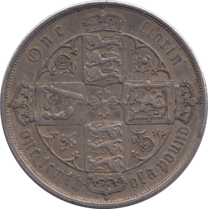 1885 FLORIN ( GVF ) - FLORIN - Cambridgeshire Coins