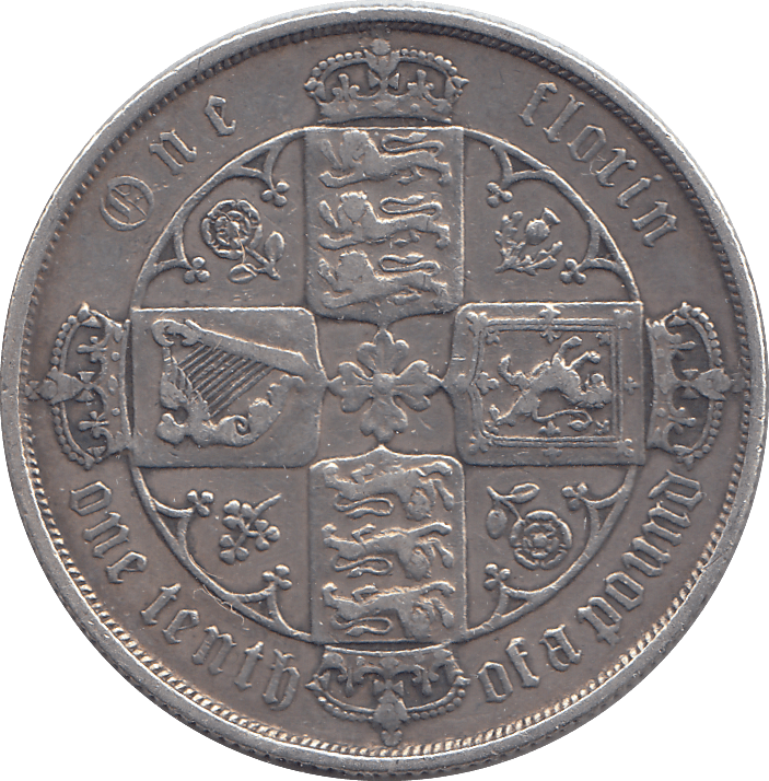 1885 FLORIN ( VF ) 3 - FLORIN - Cambridgeshire Coins