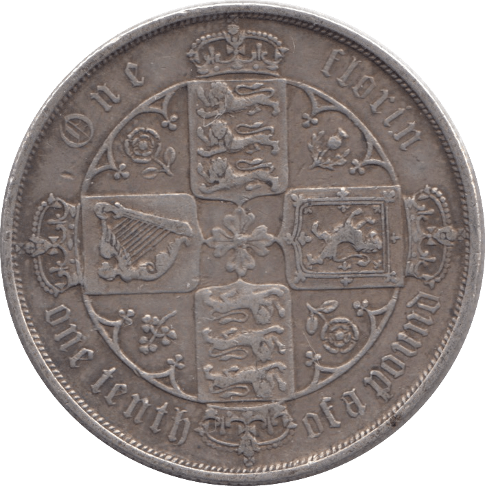 1885 FLORIN ( VF ) - FLORIN - Cambridgeshire Coins