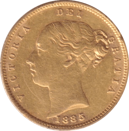 1885 GOLD HALF SOVEREIGN ( EF ) - HALF SOVEREIGN - Cambridgeshire Coins