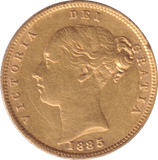 1885 GOLD HALF SOVEREIGN ( EF ) - HALF SOVEREIGN - Cambridgeshire Coins