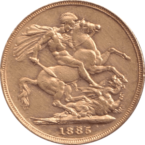 1885 GOLD HALF SOVEREIGN ( EF ) MELBOURNE MINT - HALF SOVEREIGN - Cambridgeshire Coins