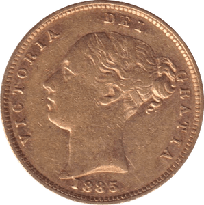 1885 GOLD HALF SOVEREIGN ( VF ) - HALF SOVEREIGN - Cambridgeshire Coins