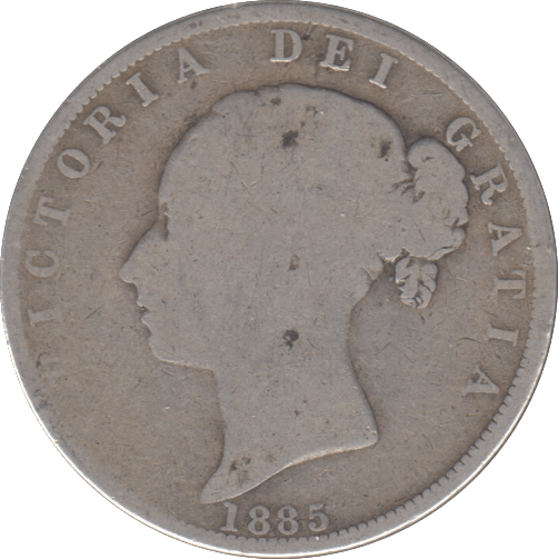 1885 HALF CROWN ( FINE ) ( - HALFCROWN - Cambridgeshire Coins