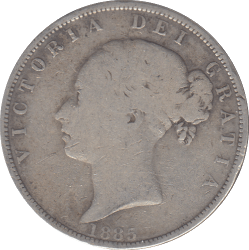 1885 HALF CROWN ( FINE ) - HALFCROWN - Cambridgeshire Coins
