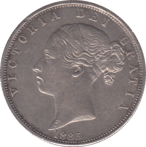 1885 HALFCROWN ( AUNC ) - Halfcrown - Cambridgeshire Coins