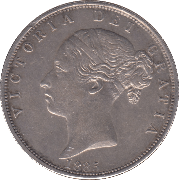 1885 HALFCROWN ( AUNC ) - Halfcrown - Cambridgeshire Coins