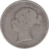 1885 HALFCROWN ( FINE ) - HALFCROWN - Cambridgeshire Coins