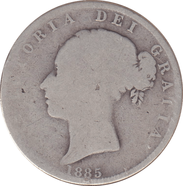 1885 HALFCROWN ( FINE ) - HALFCROWN - Cambridgeshire Coins